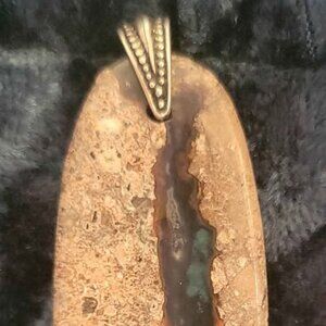Needles Blue Agate Pendant. Very rare, Only Found in Needles California